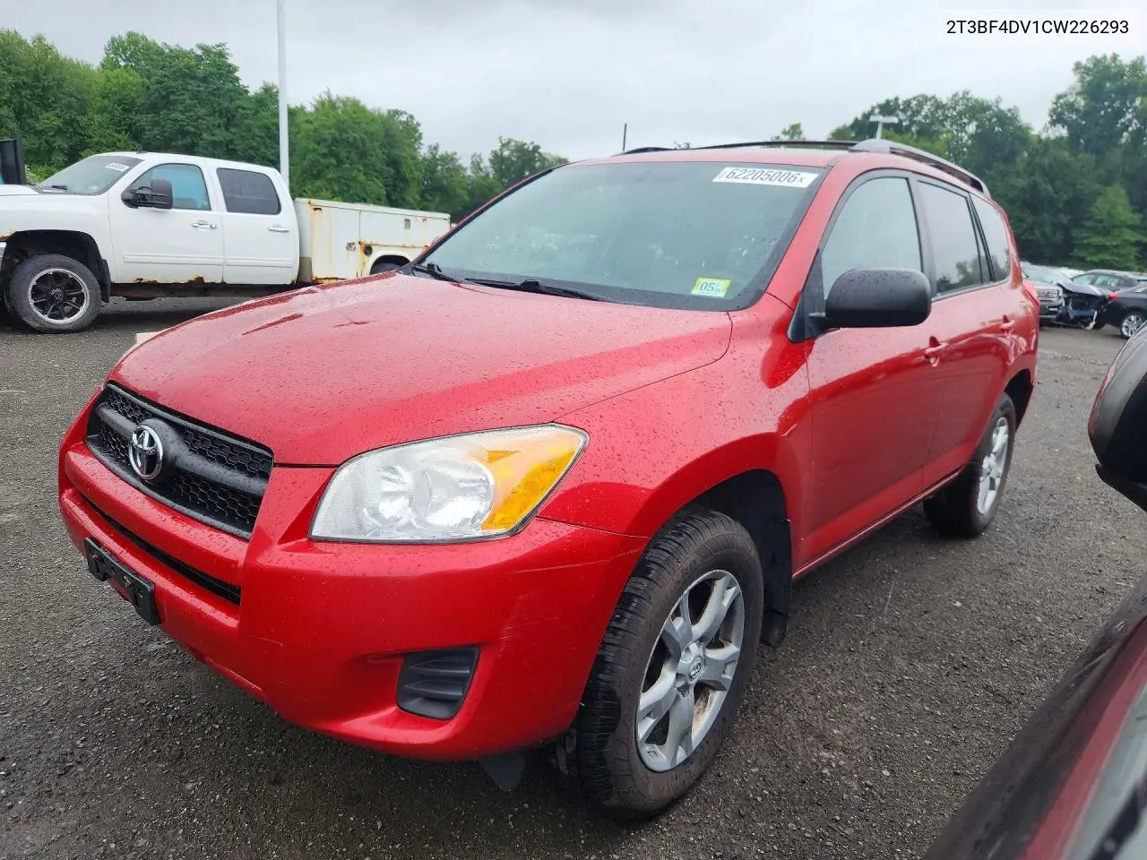 2012 Toyota Rav4 Base VIN: 2T3BF4DV1CW226293 Lot: 62205006