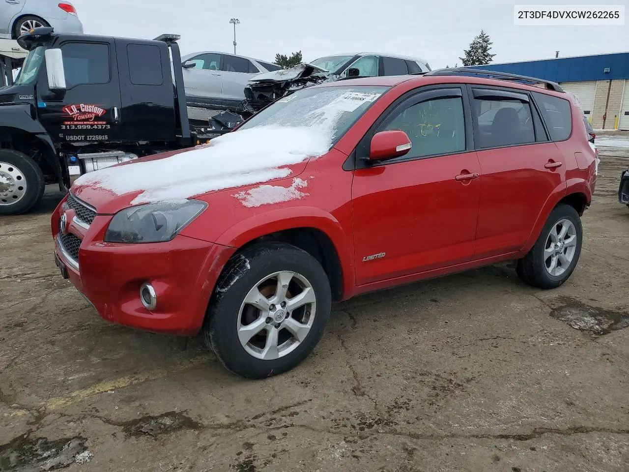 2T3DF4DVXCW262265 2012 Toyota Rav4 Limited