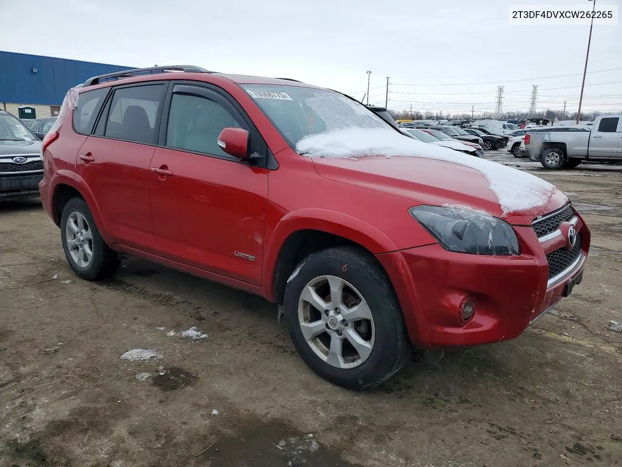 2T3DF4DVXCW262265 2012 Toyota Rav4 Limited
