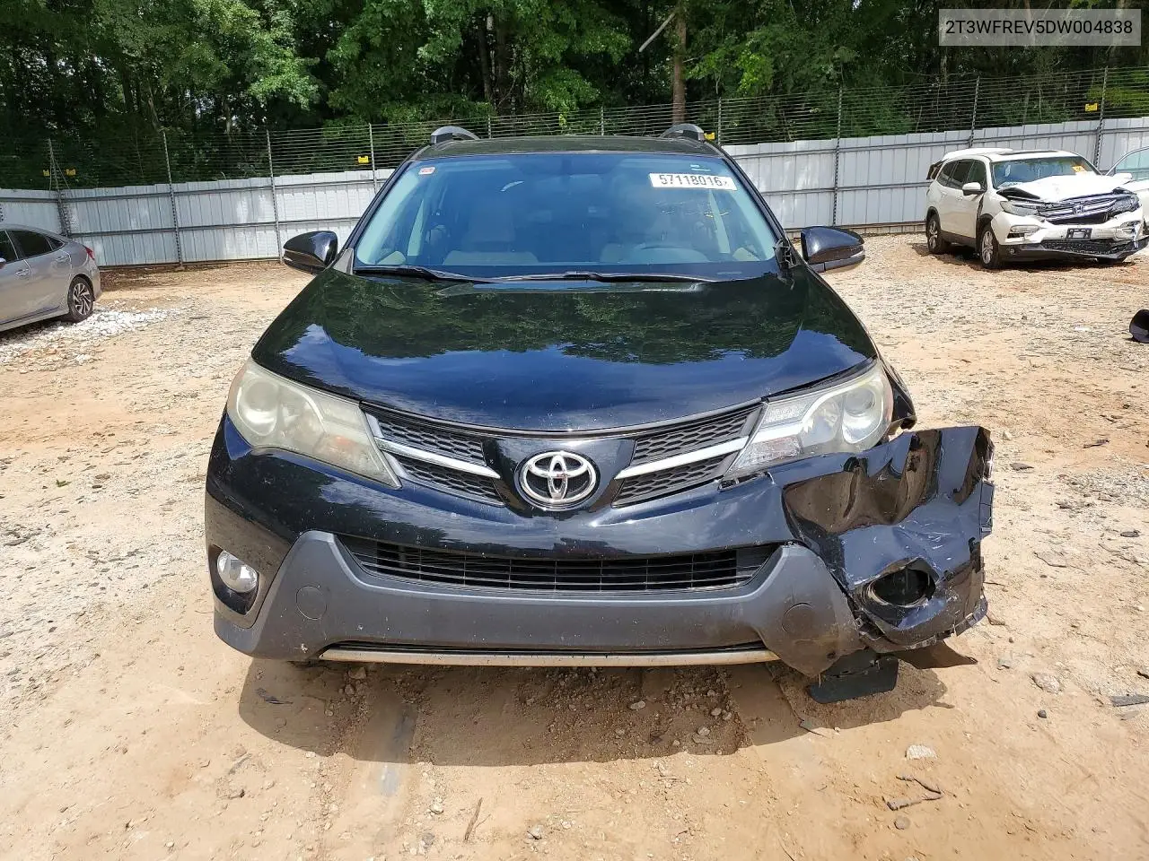 2013 Toyota Rav4 Xle VIN: 2T3WFREV5DW004838 Lot: 57118016