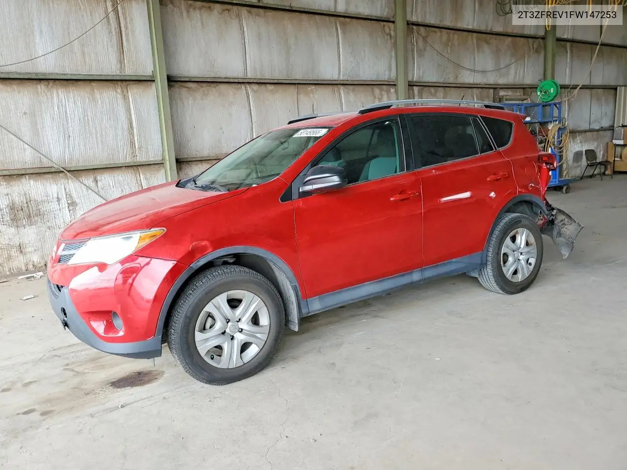 2015 Toyota Rav4 Le VIN: 2T3ZFREV1FW147253 Lot: 58149566