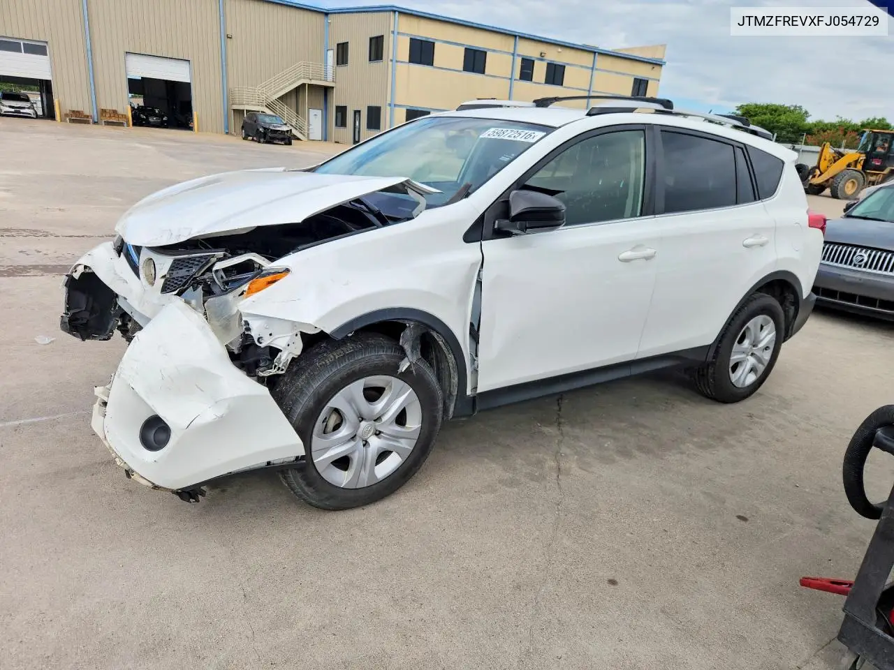 2015 Toyota Rav4 Le VIN: JTMZFREVXFJ054729 Lot: 59872516