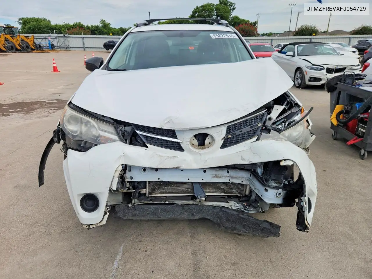 2015 Toyota Rav4 Le VIN: JTMZFREVXFJ054729 Lot: 59872516