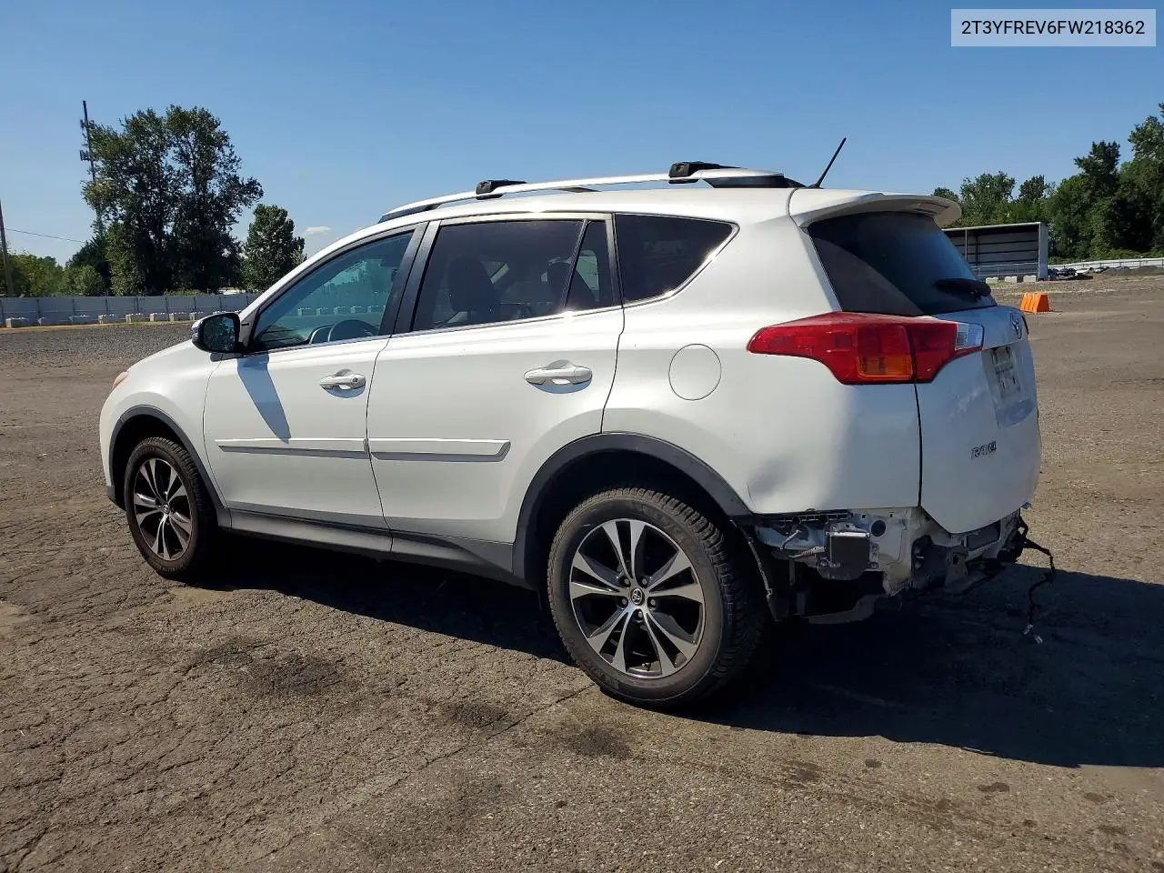 2015 Toyota Rav4 Limited VIN: 2T3YFREV6FW218362 Lot: 60679806