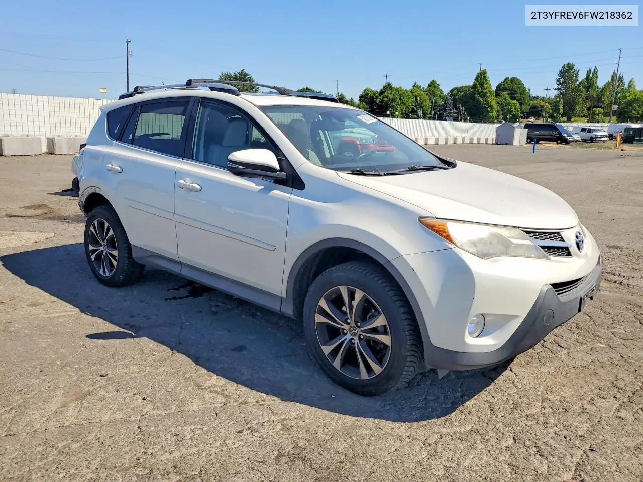 2015 Toyota Rav4 Limited VIN: 2T3YFREV6FW218362 Lot: 60679806
