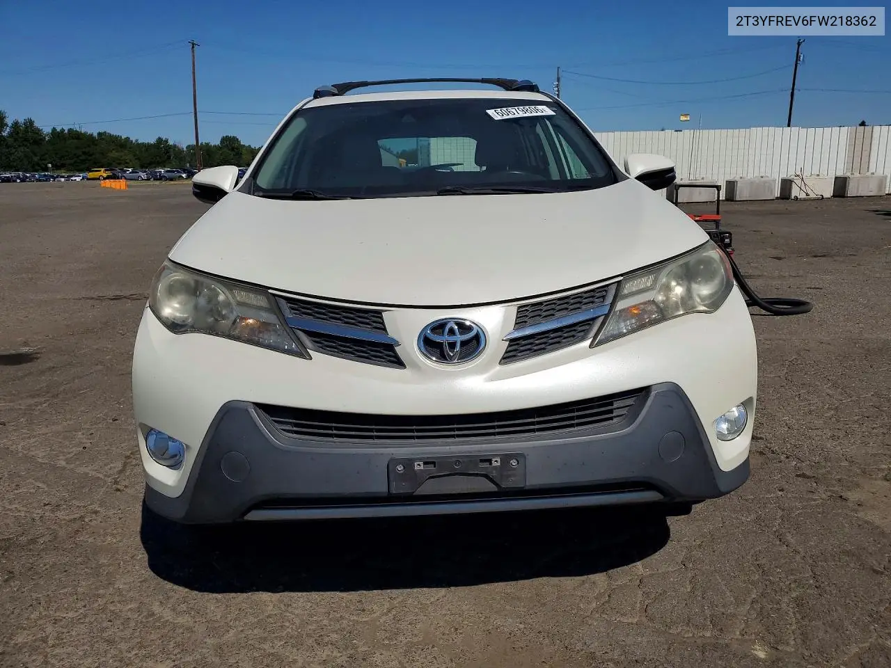2015 Toyota Rav4 Limited VIN: 2T3YFREV6FW218362 Lot: 60679806