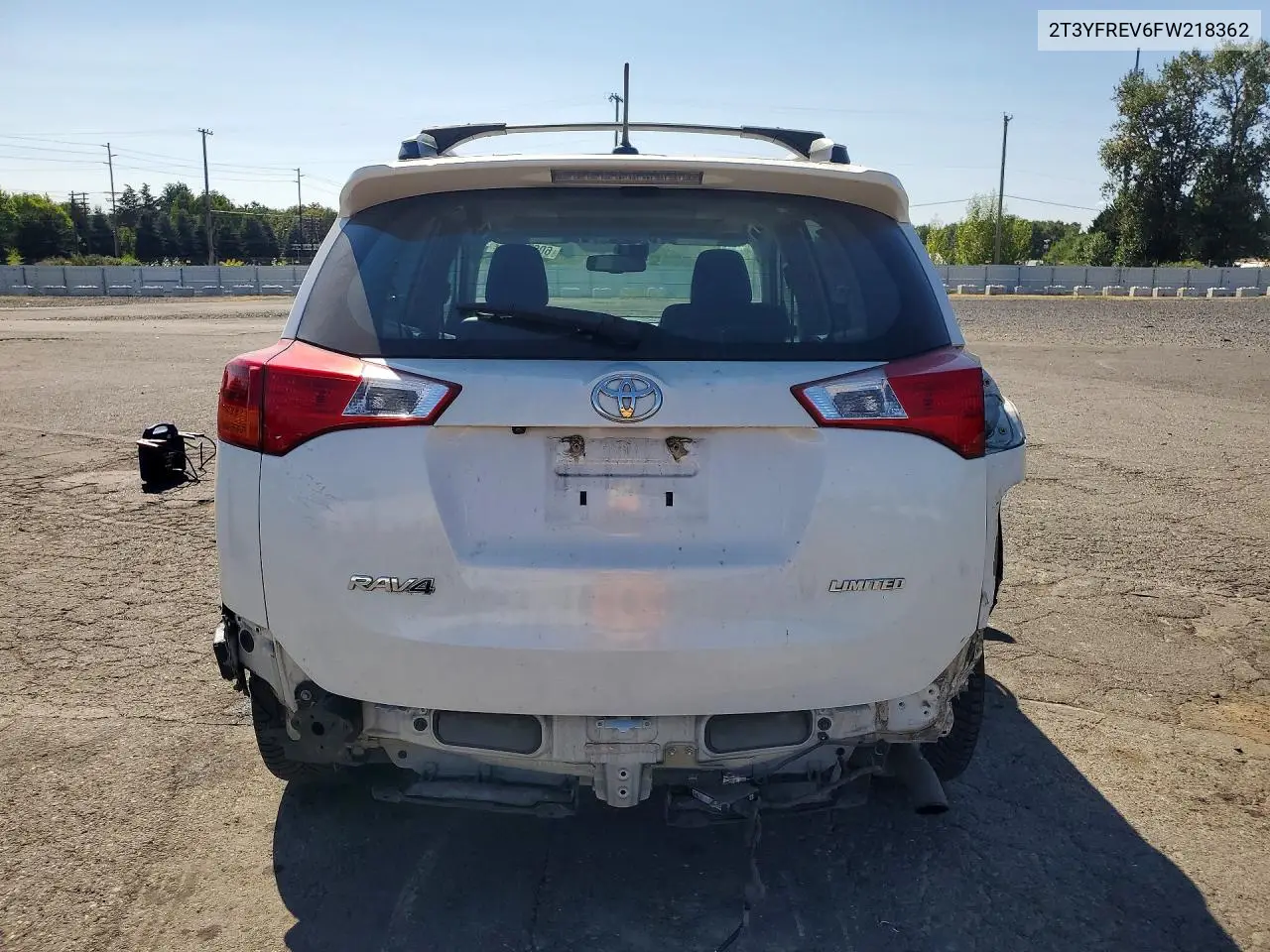 2015 Toyota Rav4 Limited VIN: 2T3YFREV6FW218362 Lot: 60679806