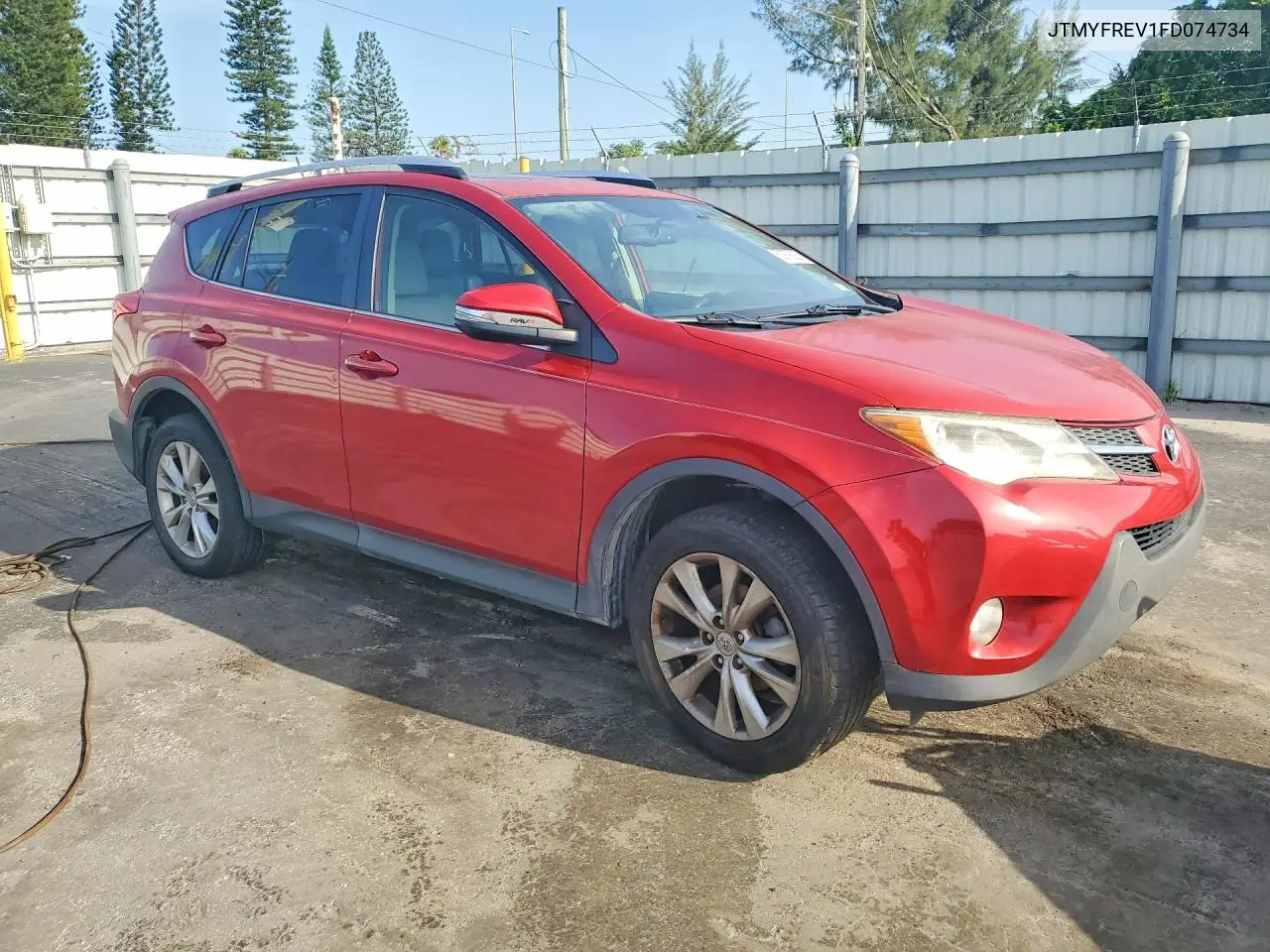 2015 Toyota Rav4 Limited VIN: JTMYFREV1FD074734 Lot: 60979226