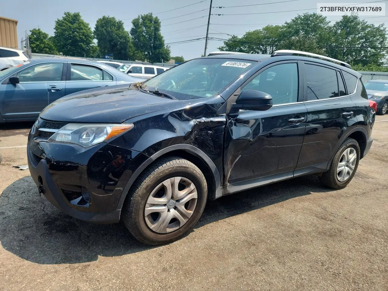 2015 Toyota Rav4 Le VIN: 2T3BFREVXFW317689 Lot: 61087576