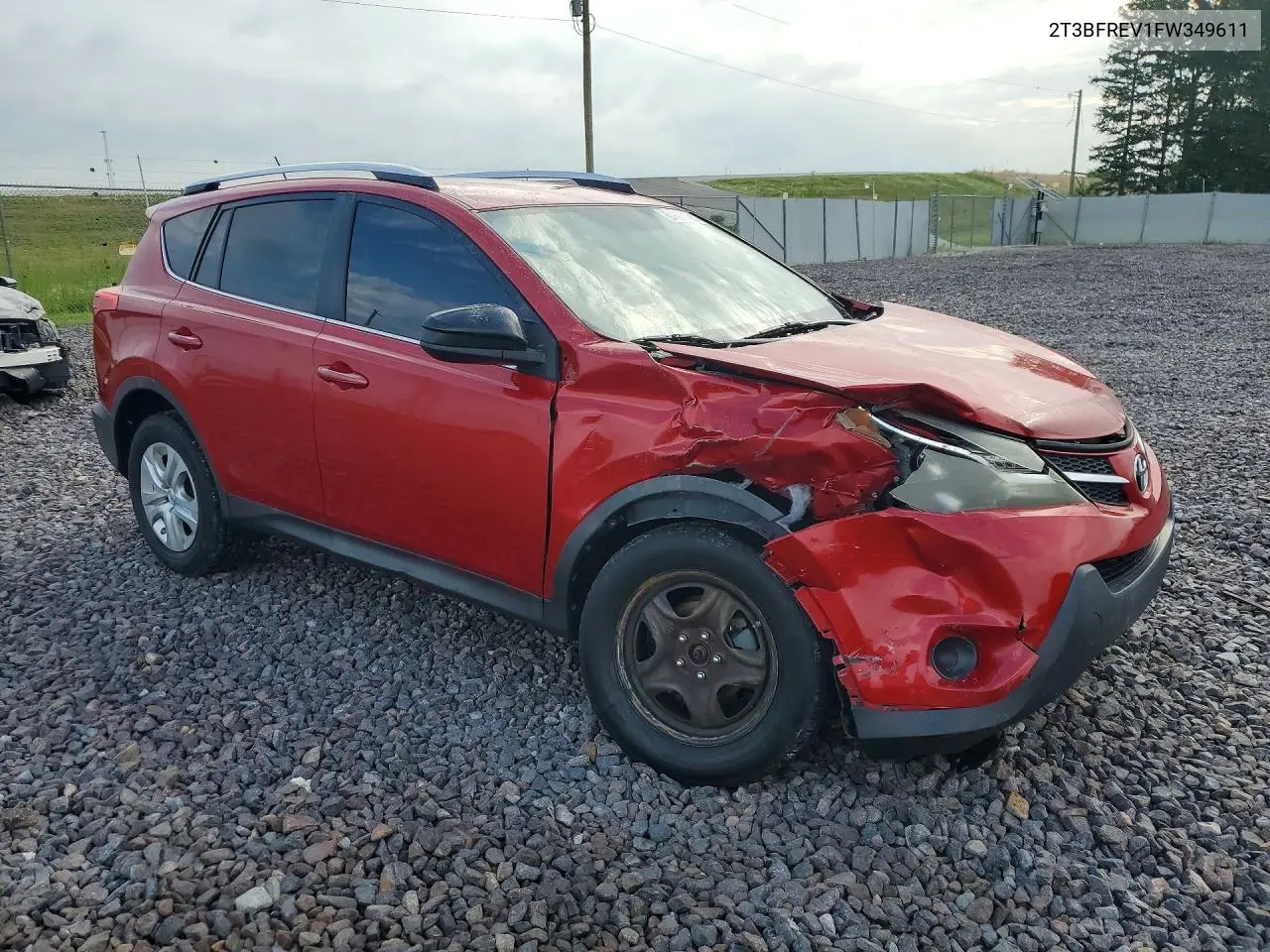 2015 Toyota Rav4 Le VIN: 2T3BFREV1FW349611 Lot: 61603796