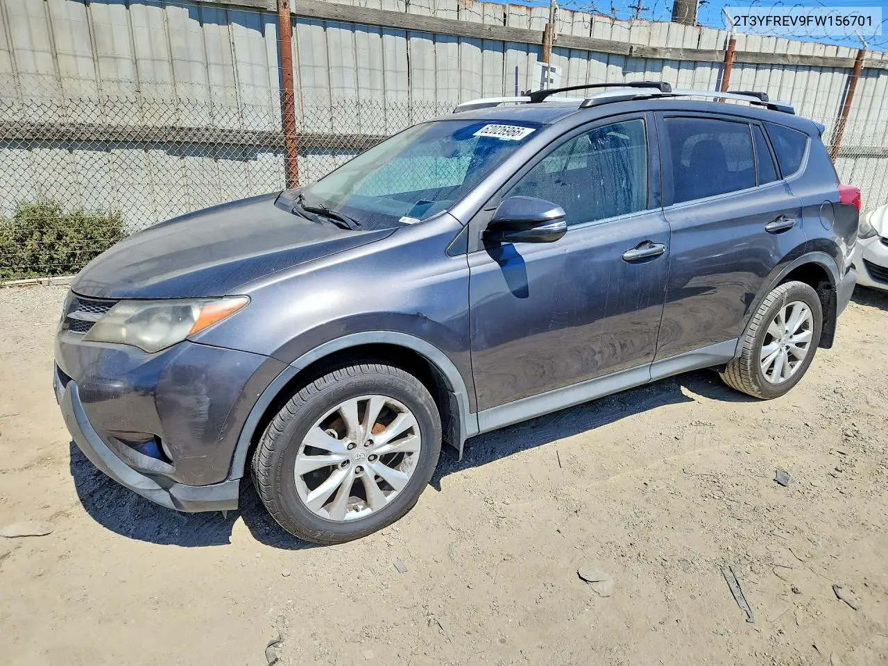 2015 Toyota Rav4 Limited VIN: 2T3YFREV9FW156701 Lot: 62026966
