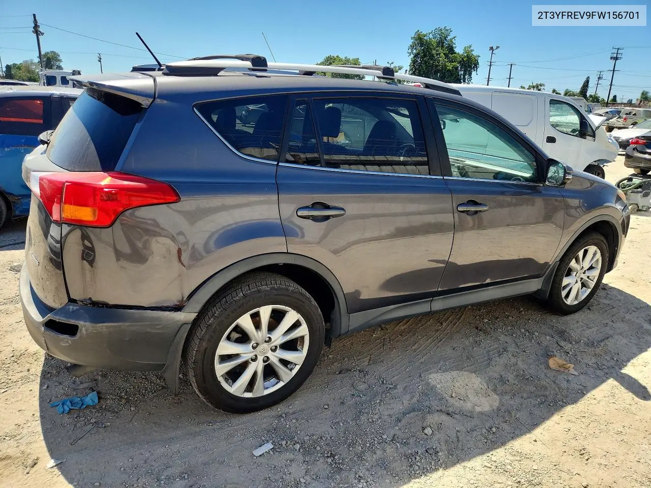 2015 Toyota Rav4 Limited VIN: 2T3YFREV9FW156701 Lot: 62026966