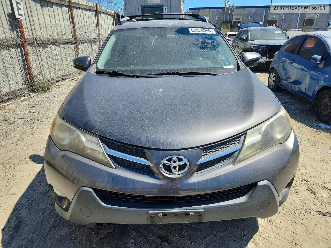 2015 Toyota Rav4 Limited VIN: 2T3YFREV9FW156701 Lot: 62026966