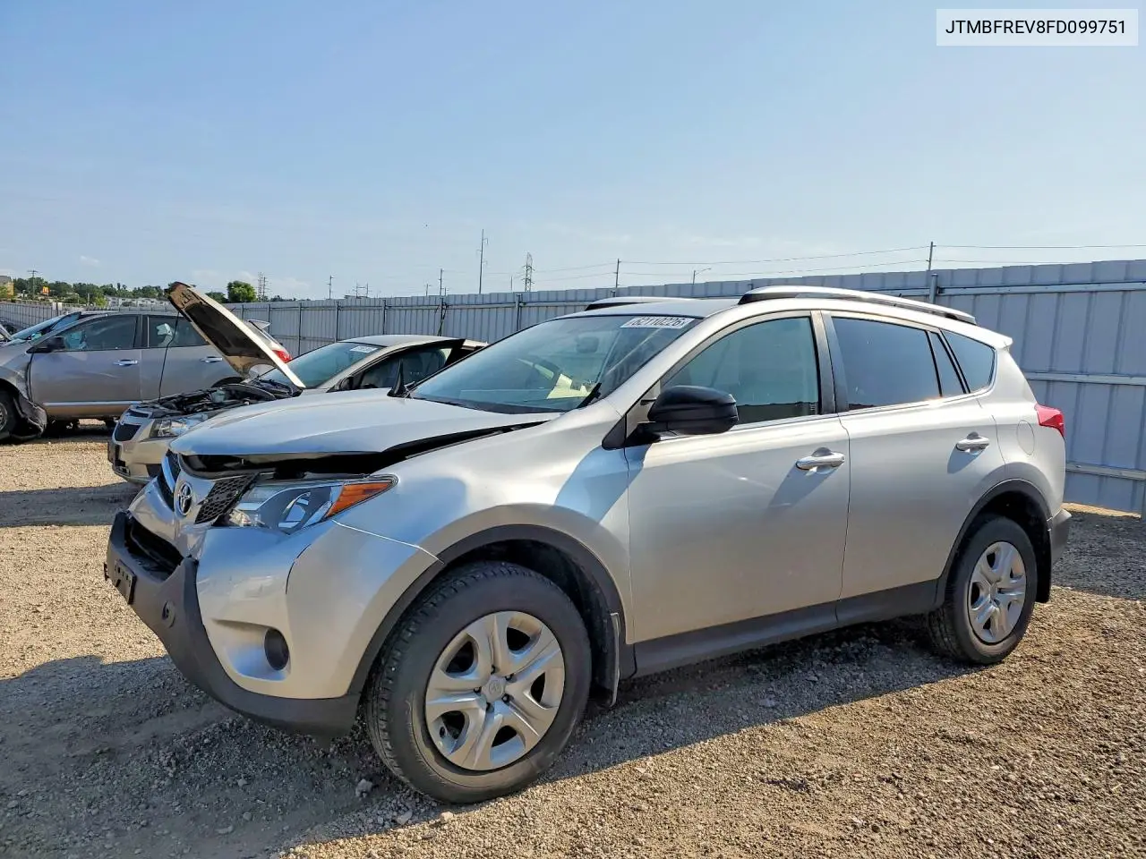 2015 Toyota Rav4 Le VIN: JTMBFREV8FD099751 Lot: 62110226