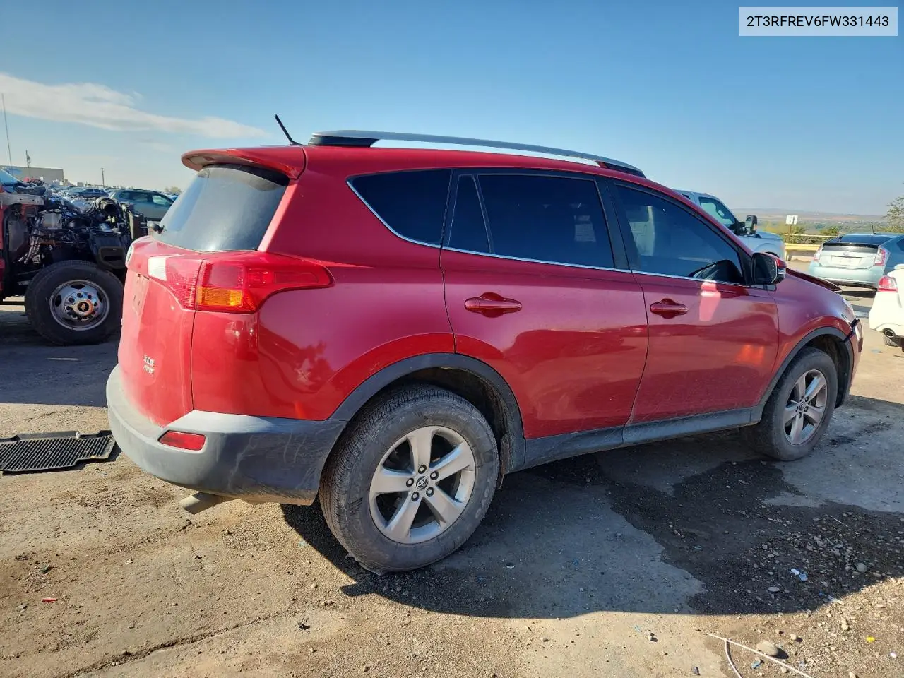 2T3RFREV6FW331443 2015 Toyota Rav4 Xle