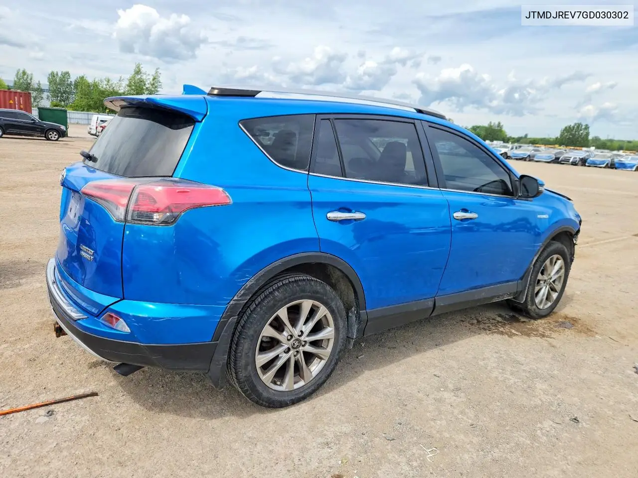 2016 Toyota Rav4 Hv Limited VIN: JTMDJREV7GD030302 Lot: 57872196