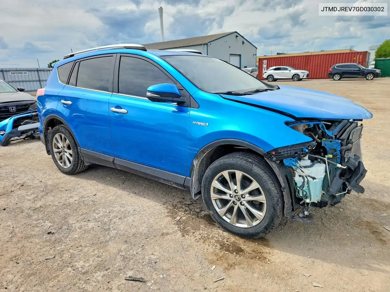 2016 Toyota Rav4 Hv Limited VIN: JTMDJREV7GD030302 Lot: 57872196