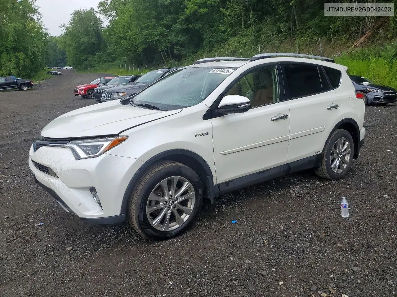 2016 Toyota Rav4 Hv Limited VIN: JTMDJREV2GD042423 Lot: 61395436