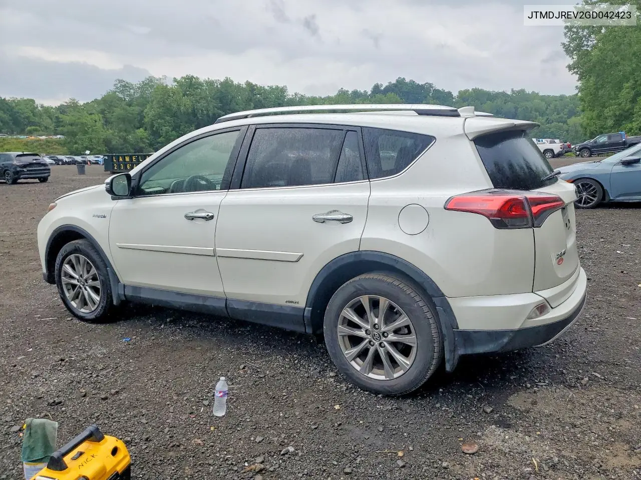 2016 Toyota Rav4 Hv Limited VIN: JTMDJREV2GD042423 Lot: 61395436