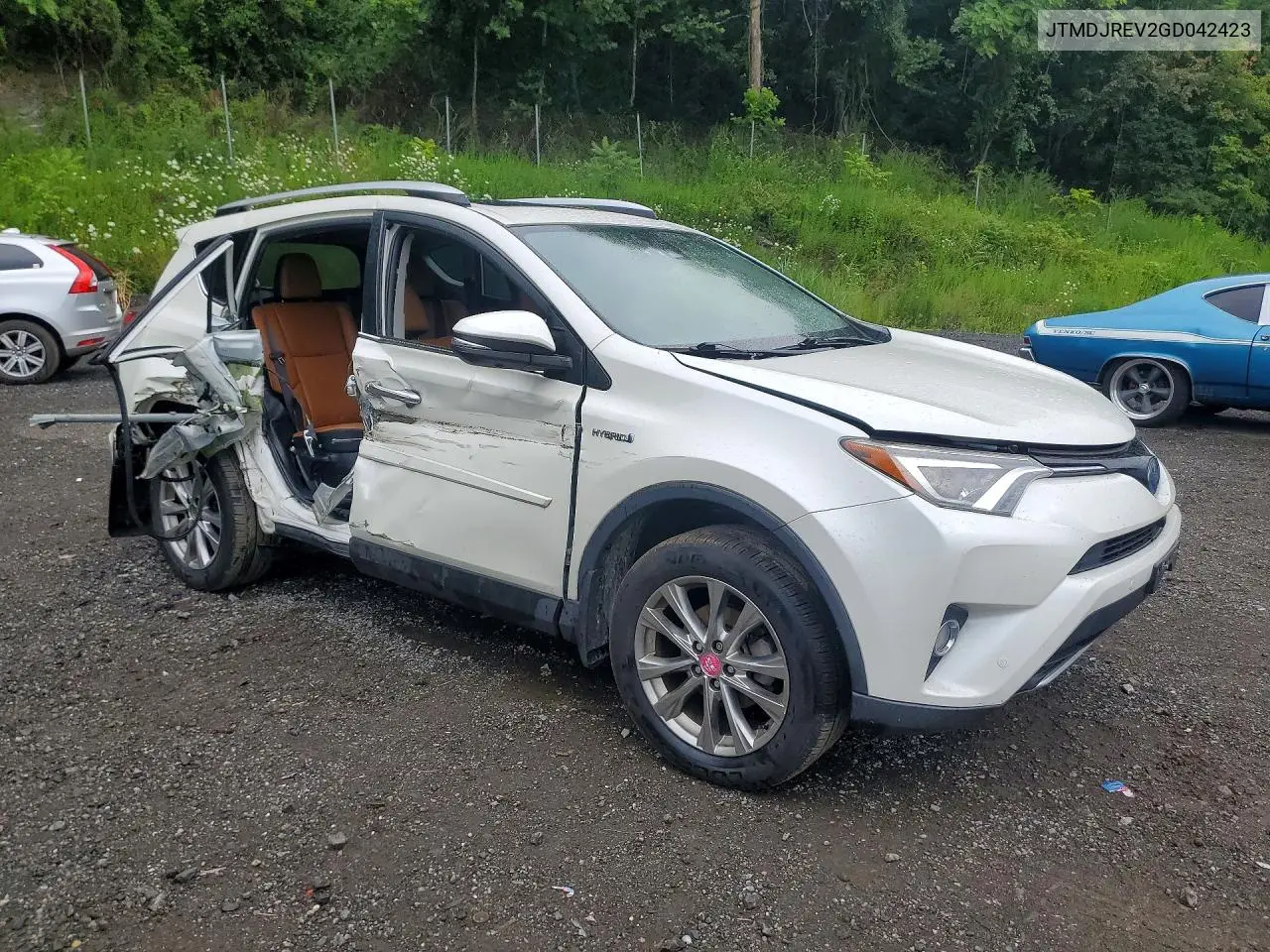 2016 Toyota Rav4 Hv Limited VIN: JTMDJREV2GD042423 Lot: 61395436