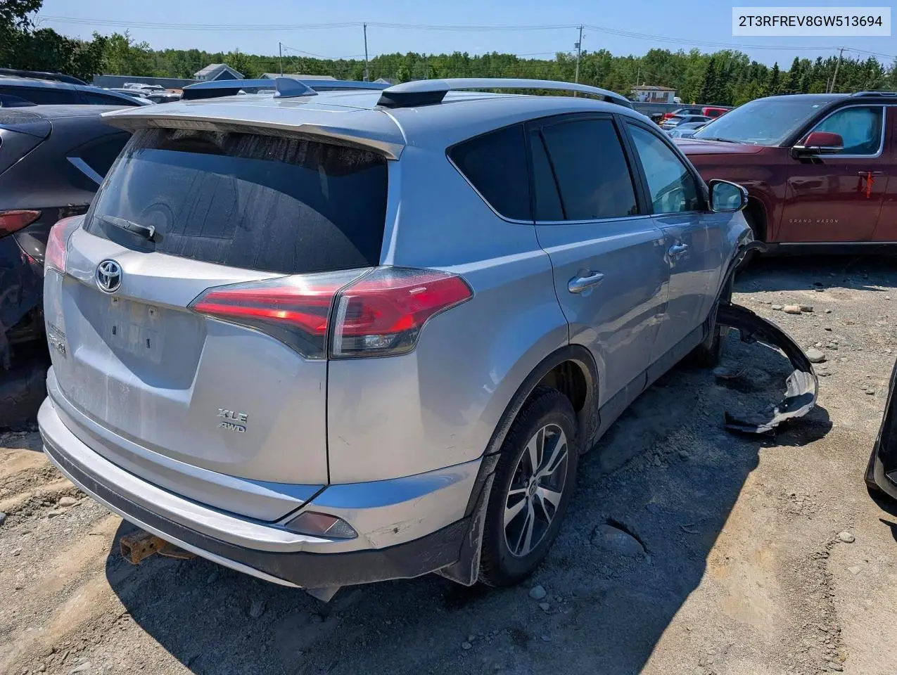 2016 Toyota Rav4 Xle VIN: 2T3RFREV8GW513694 Lot: 77247605