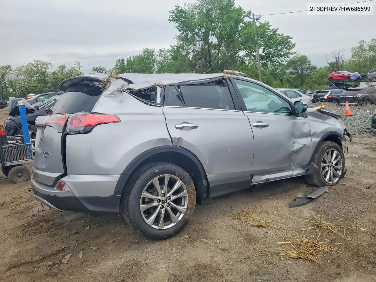 2017 Toyota Rav4 Limited VIN: 2T3DFREV7HW686599 Lot: 51570016