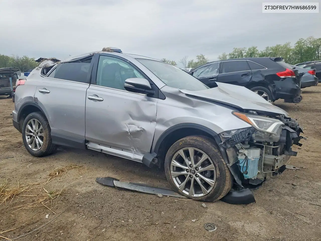 2017 Toyota Rav4 Limited VIN: 2T3DFREV7HW686599 Lot: 51570016
