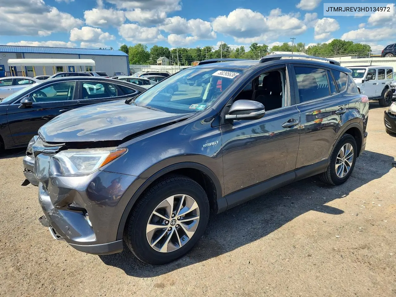 2017 Toyota Rav4 Hybrid Xle VIN: JTMRJREV3HD134972 Lot: 58295636