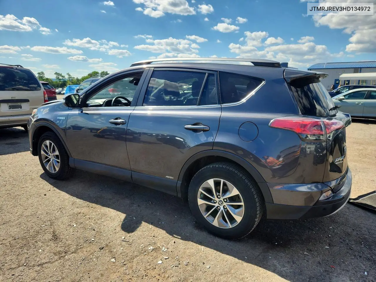 2017 Toyota Rav4 Hybrid Xle VIN: JTMRJREV3HD134972 Lot: 58295636