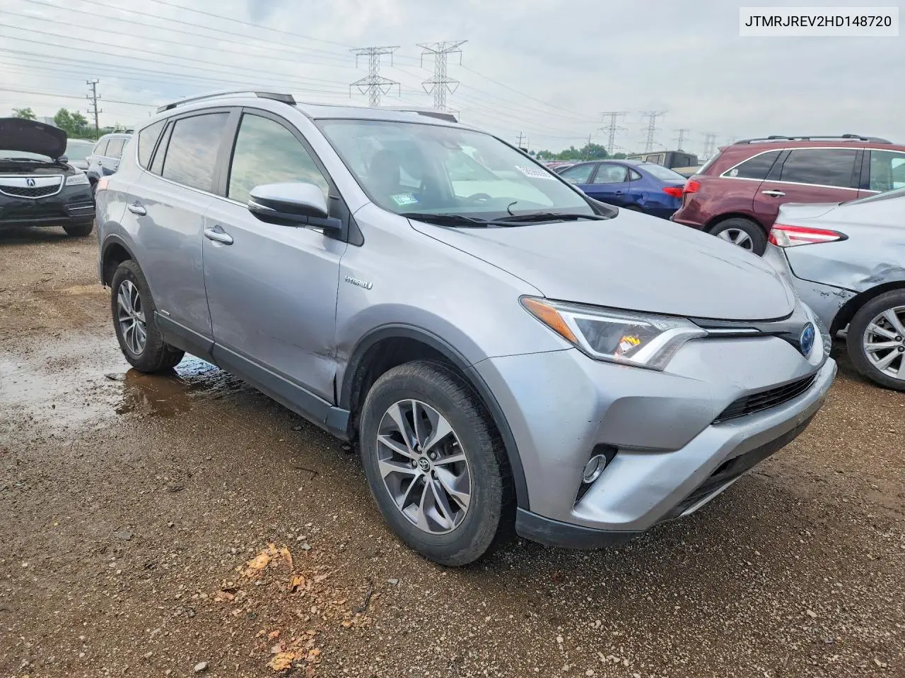 2017 Toyota Rav4 Hybrid Xle VIN: JTMRJREV2HD148720 Lot: 58596696