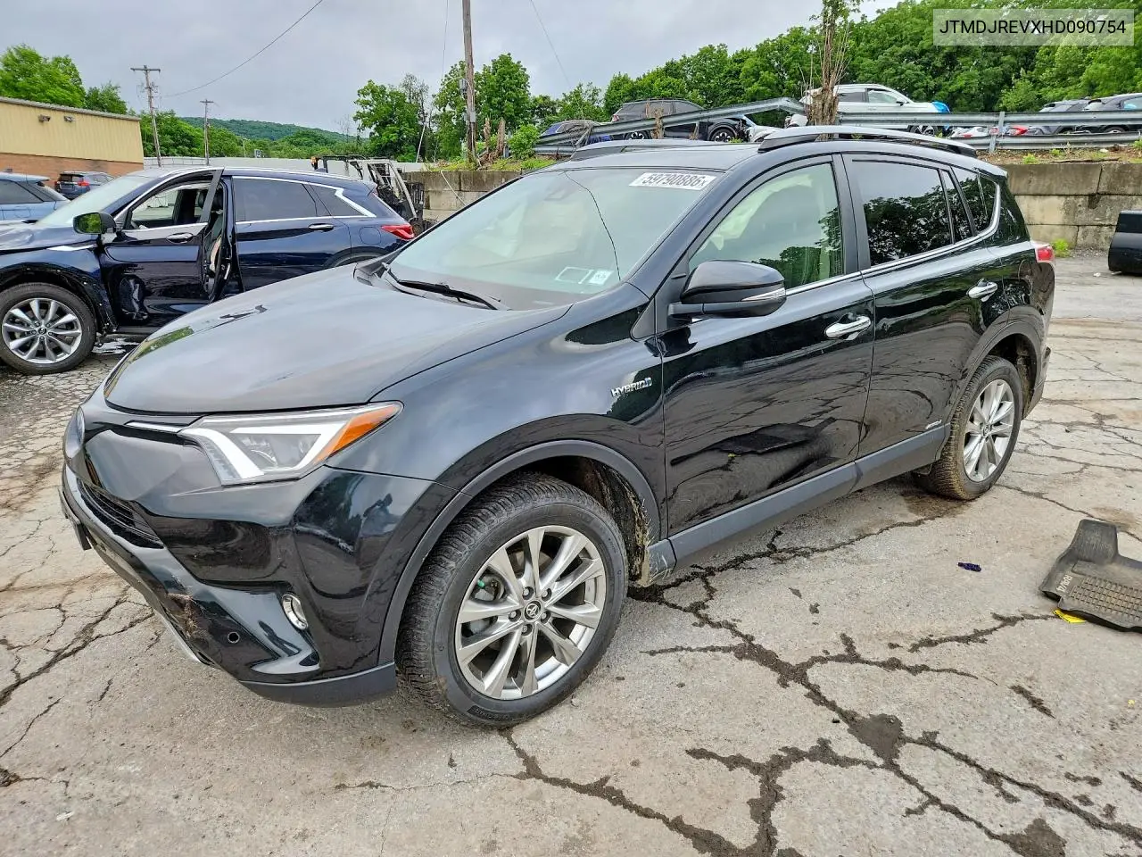 2017 Toyota Rav4 Hv Limited VIN: JTMDJREVXHD090754 Lot: 59790886