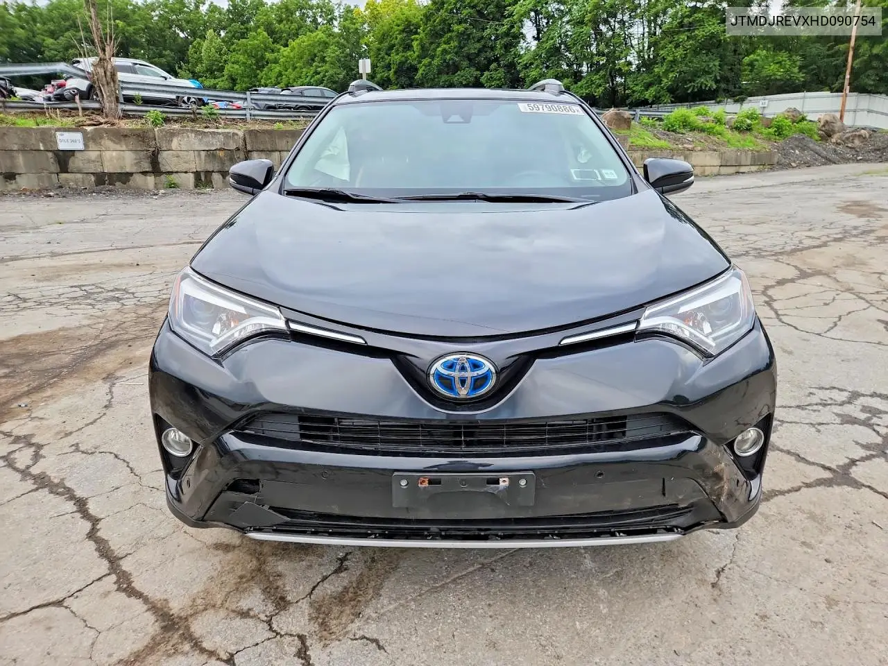 2017 Toyota Rav4 Hv Limited VIN: JTMDJREVXHD090754 Lot: 59790886
