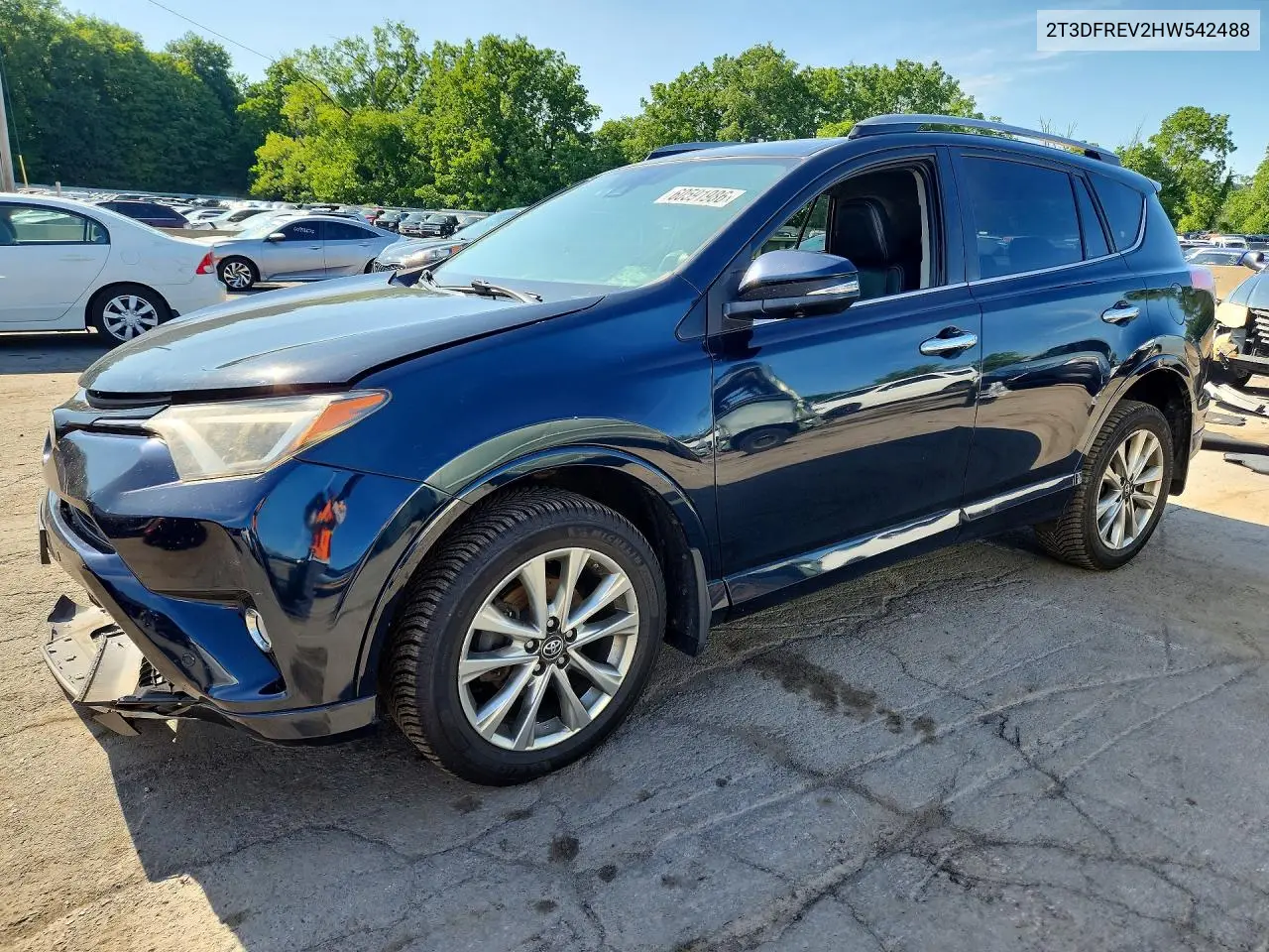 2017 Toyota Rav4 Platinum VIN: 2T3DFREV2HW542488 Lot: 60591986