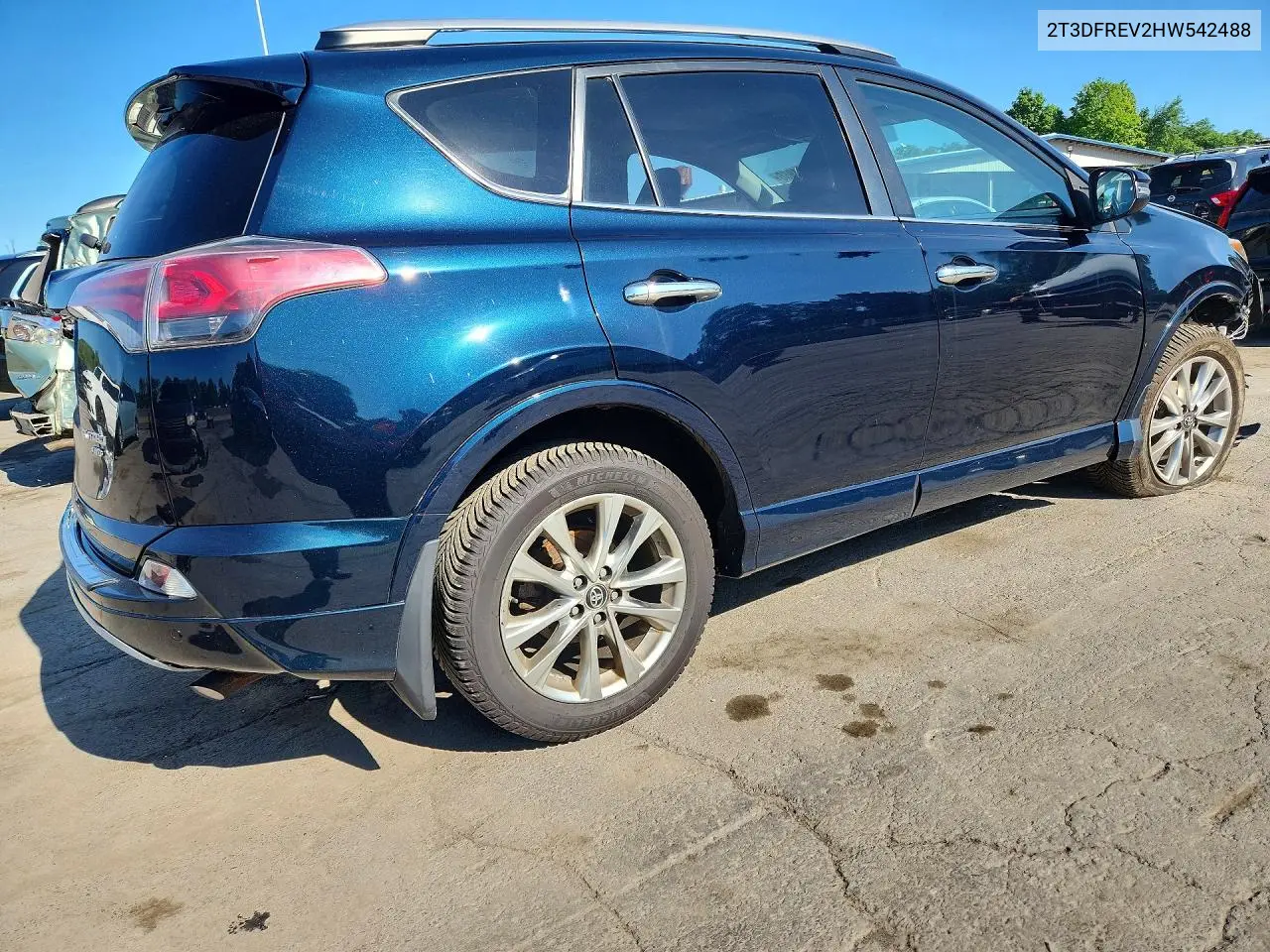 2017 Toyota Rav4 Platinum VIN: 2T3DFREV2HW542488 Lot: 60591986