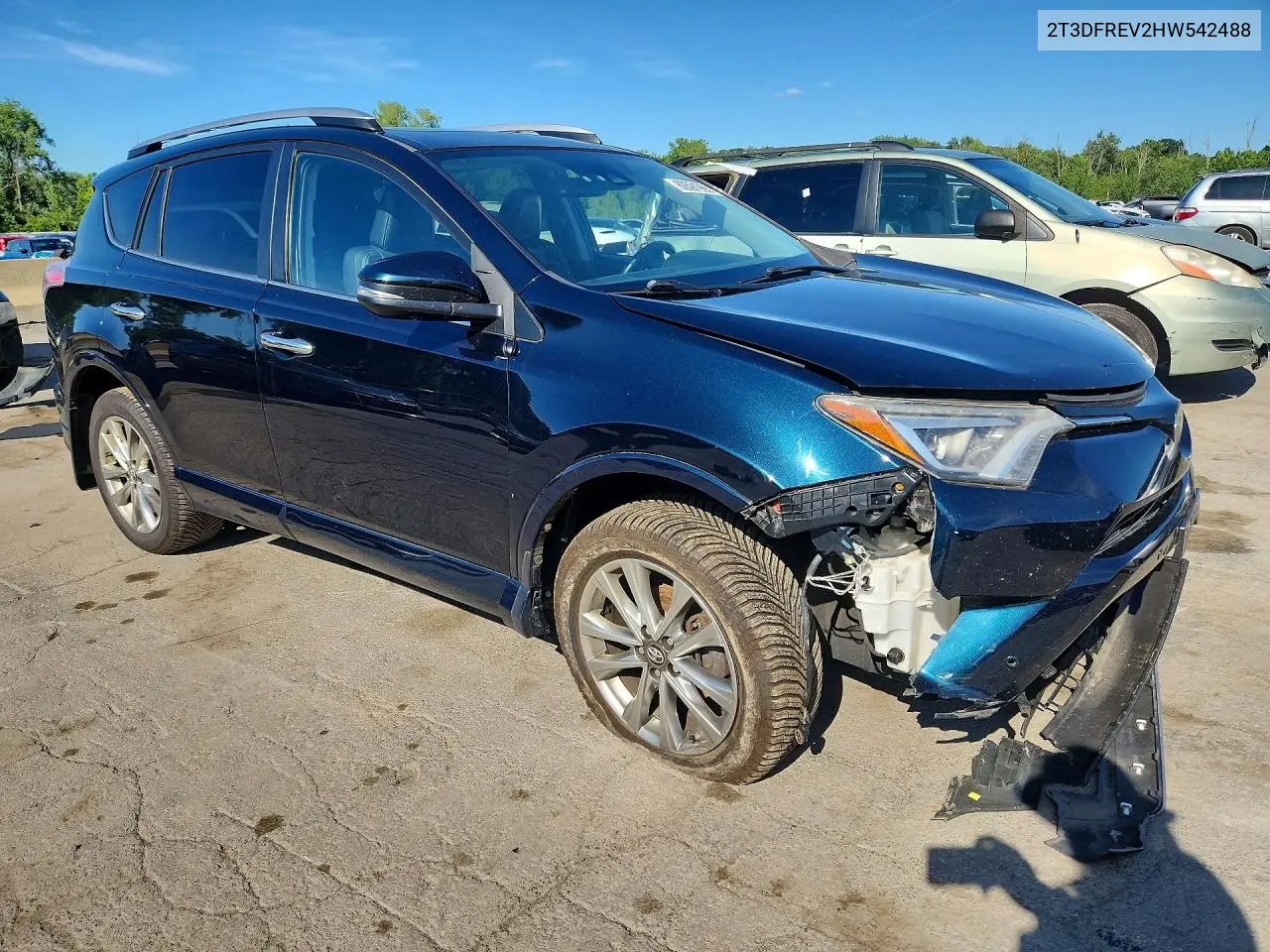 2017 Toyota Rav4 Platinum VIN: 2T3DFREV2HW542488 Lot: 60591986