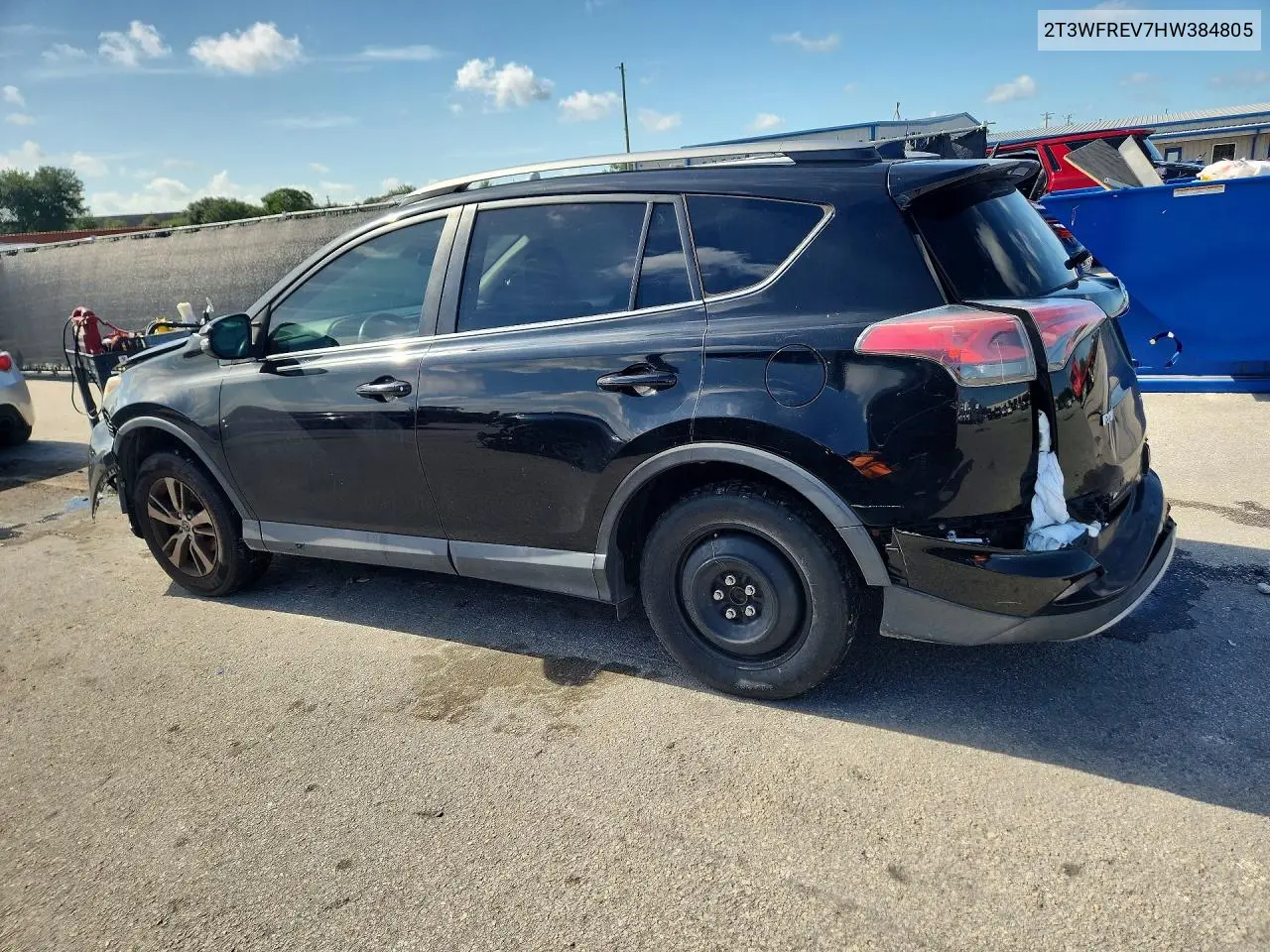 2017 Toyota Rav4 Xle VIN: 2T3WFREV7HW384805 Lot: 60922306