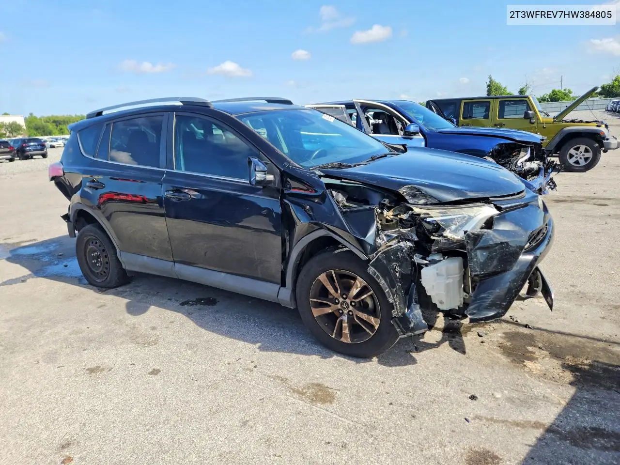 2017 Toyota Rav4 Xle VIN: 2T3WFREV7HW384805 Lot: 60922306
