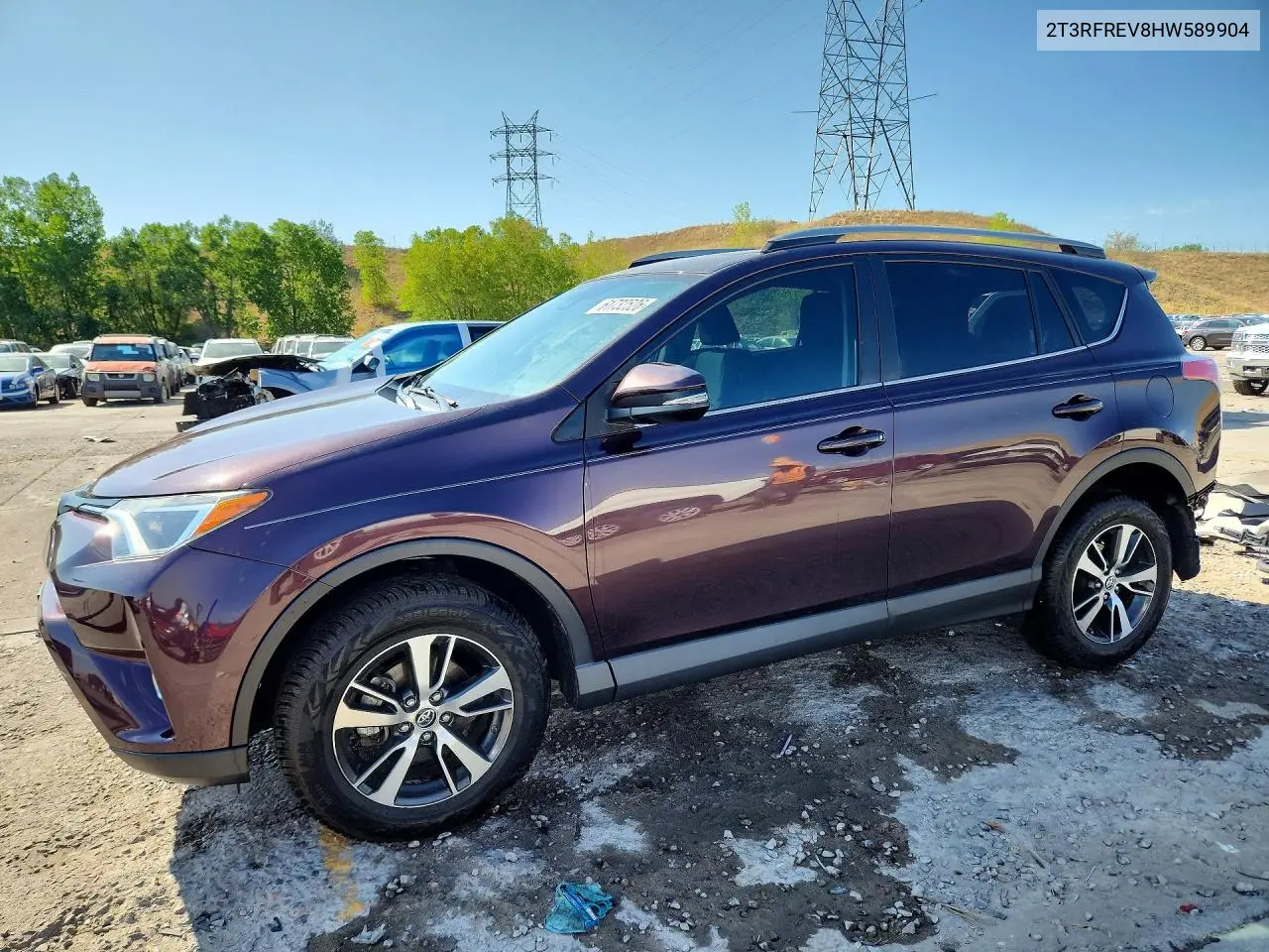 2017 Toyota Rav4 Xle VIN: 2T3RFREV8HW589904 Lot: 61732526