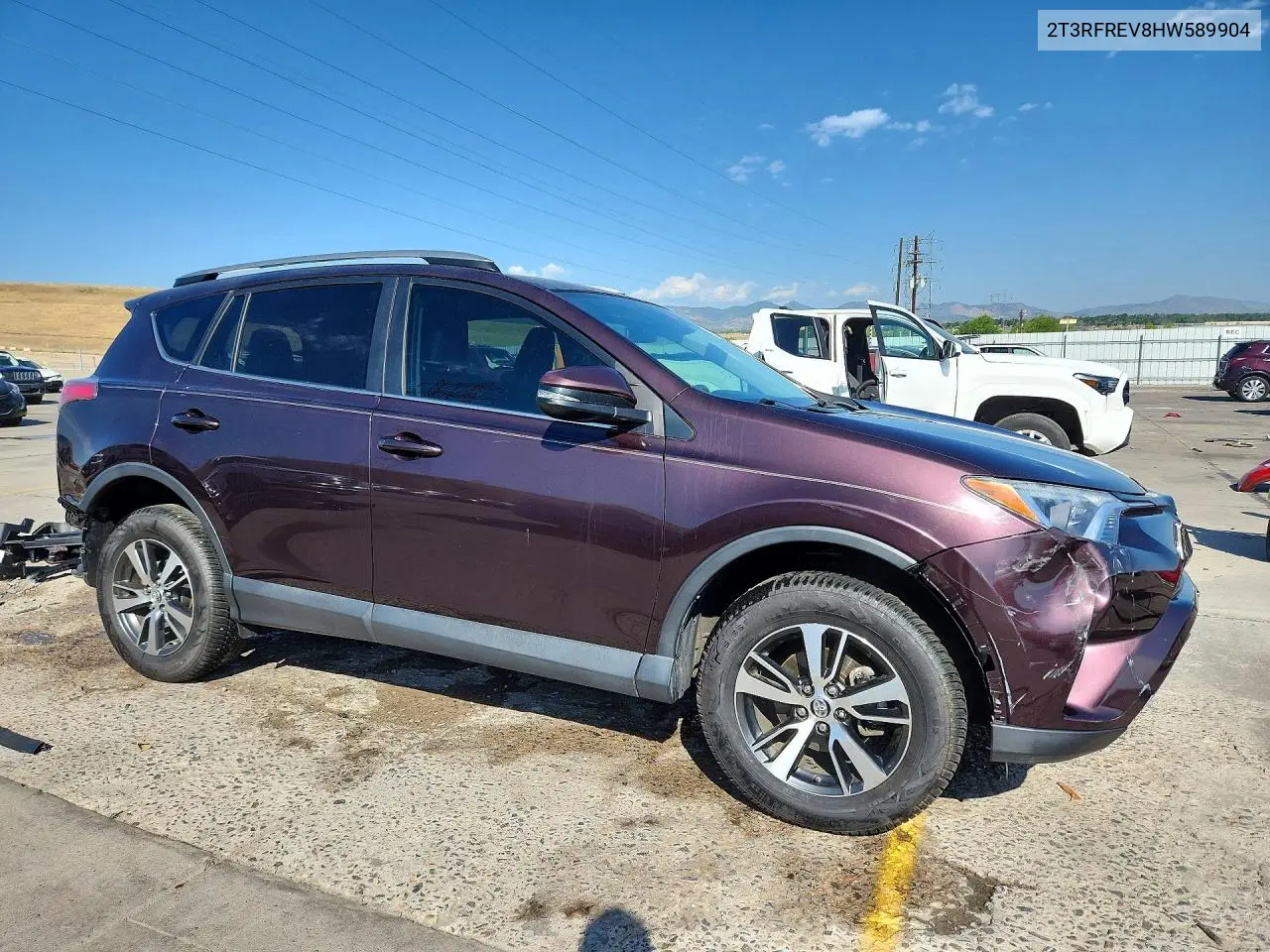 2017 Toyota Rav4 Xle VIN: 2T3RFREV8HW589904 Lot: 61732526