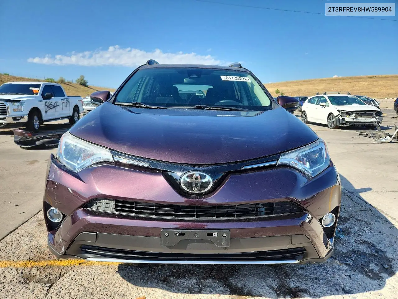 2017 Toyota Rav4 Xle VIN: 2T3RFREV8HW589904 Lot: 61732526