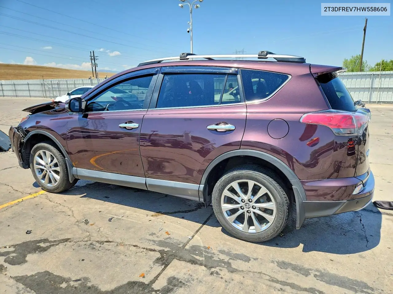 2017 Toyota Rav4 Limited VIN: 2T3DFREV7HW558606 Lot: 61953106