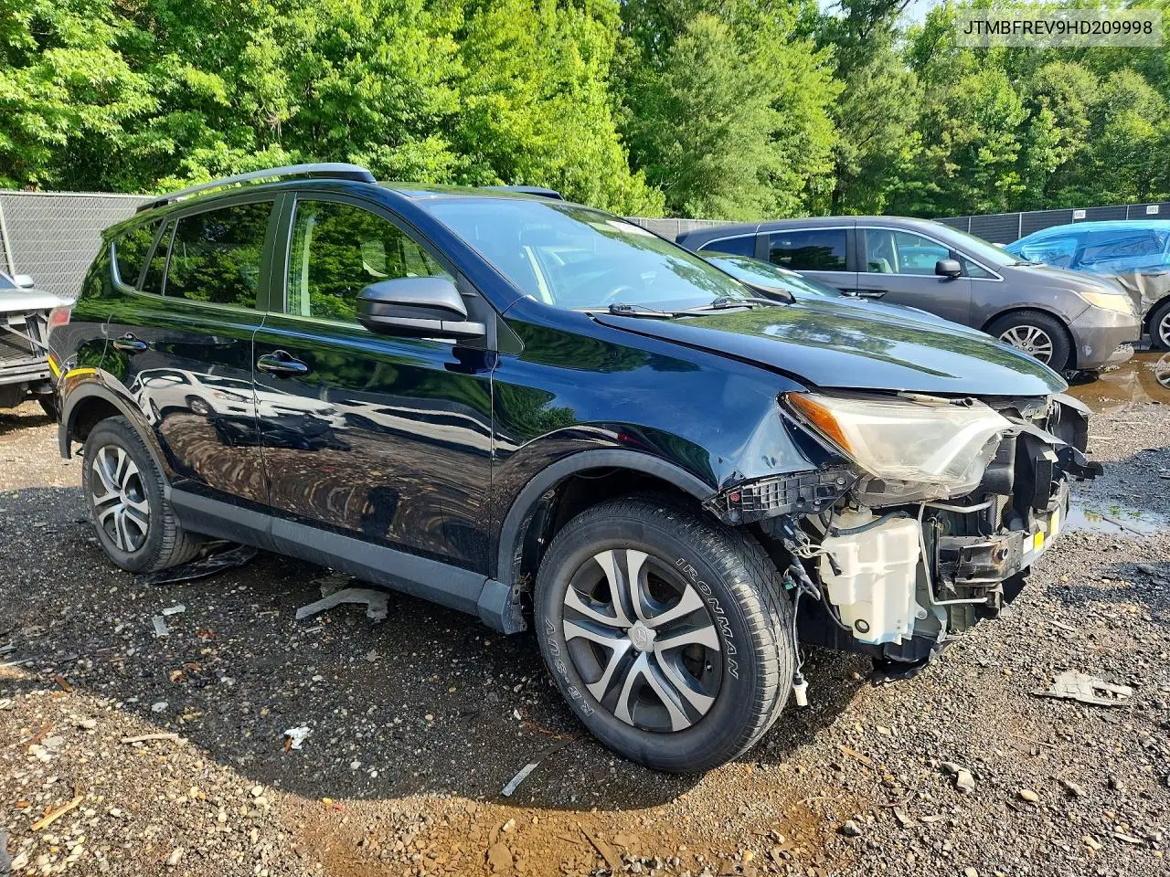 2017 Toyota Rav4 Le VIN: JTMBFREV9HD209998 Lot: 61984746