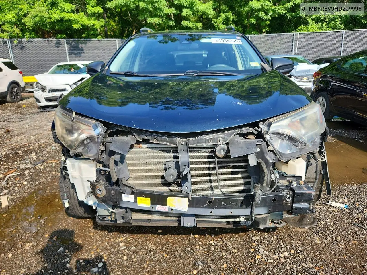 2017 Toyota Rav4 Le VIN: JTMBFREV9HD209998 Lot: 61984746