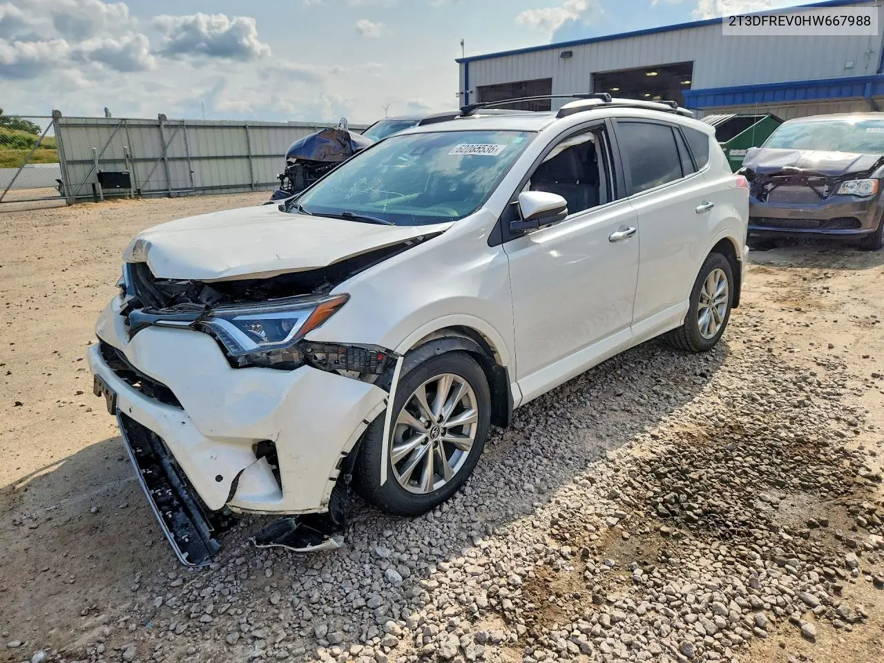 2017 Toyota Rav4 Platinum VIN: 2T3DFREV0HW667988 Lot: 62065536