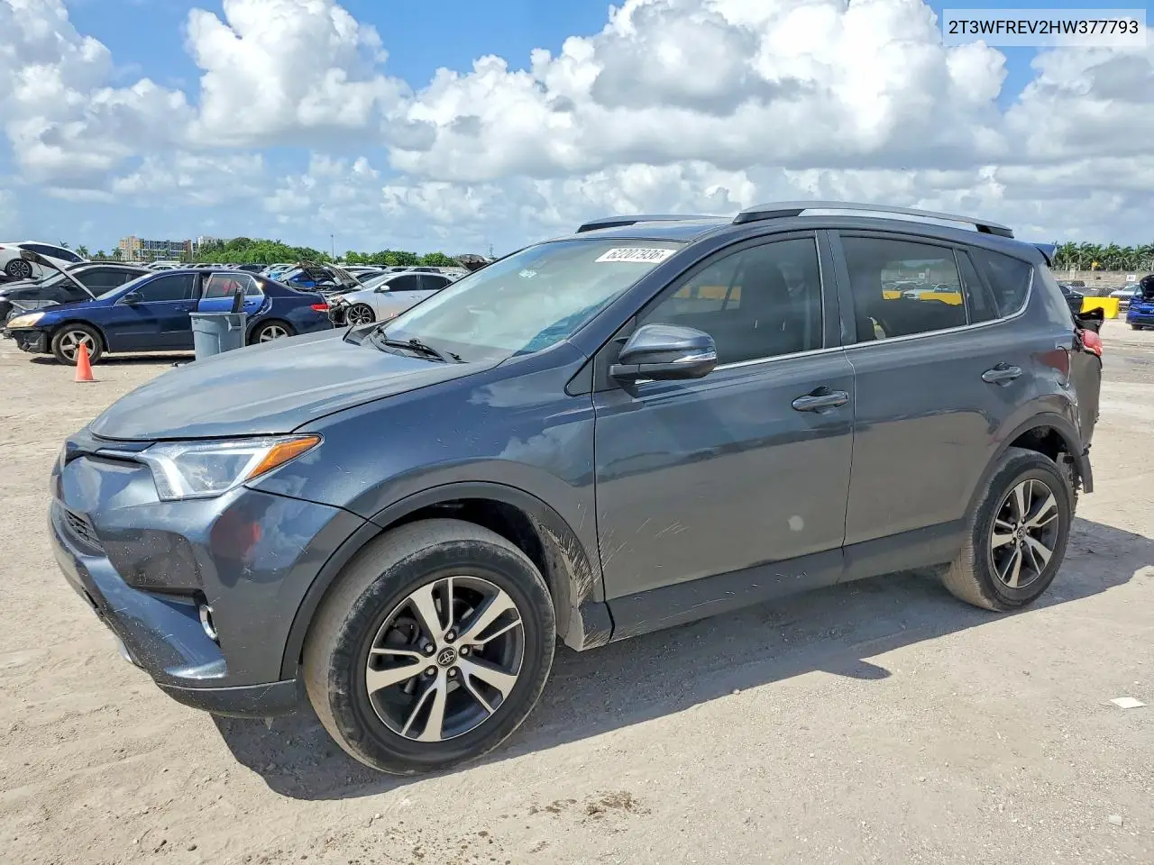 2017 Toyota Rav4 Xle VIN: 2T3WFREV2HW377793 Lot: 62207936