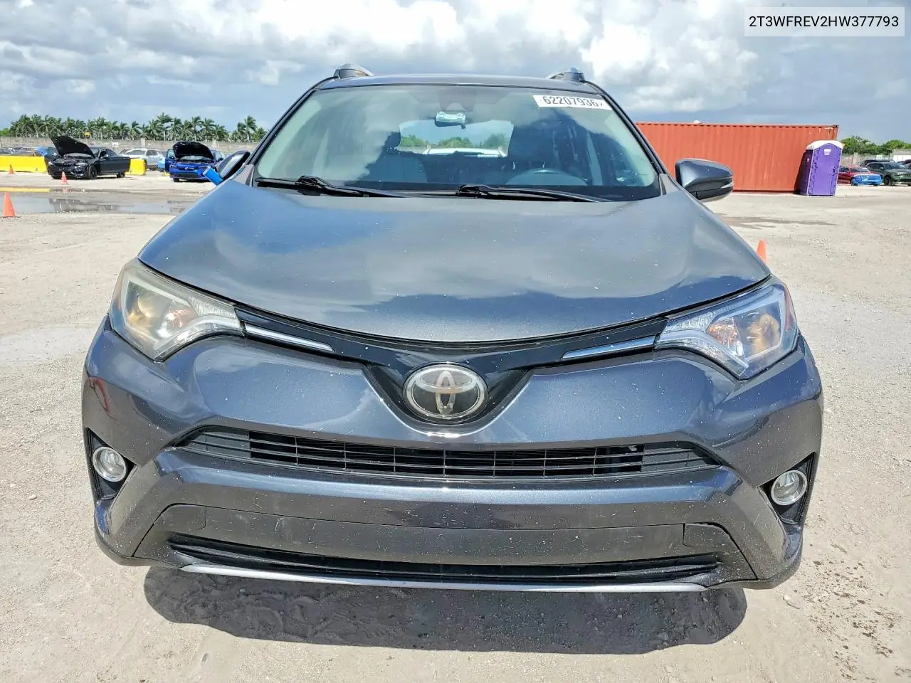 2017 Toyota Rav4 Xle VIN: 2T3WFREV2HW377793 Lot: 62207936