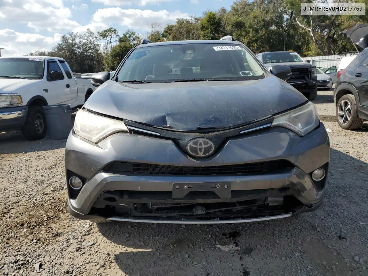 JTMRFREV0HD217759 2017 Toyota Rav4 Xle