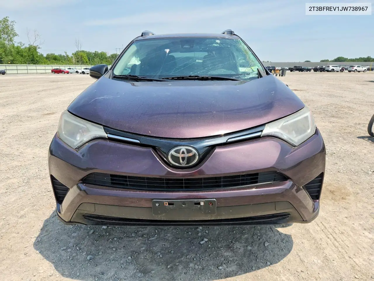 2018 Toyota Rav4 Le VIN: 2T3BFREV1JW738967 Lot: 60014596