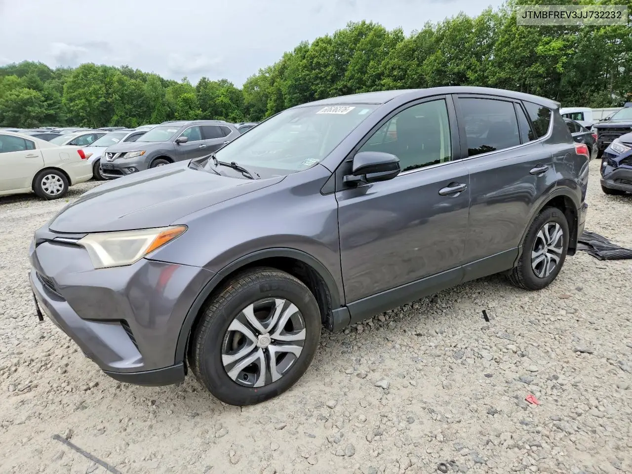 2018 Toyota Rav4 Le VIN: JTMBFREV3JJ732232 Lot: 60636376