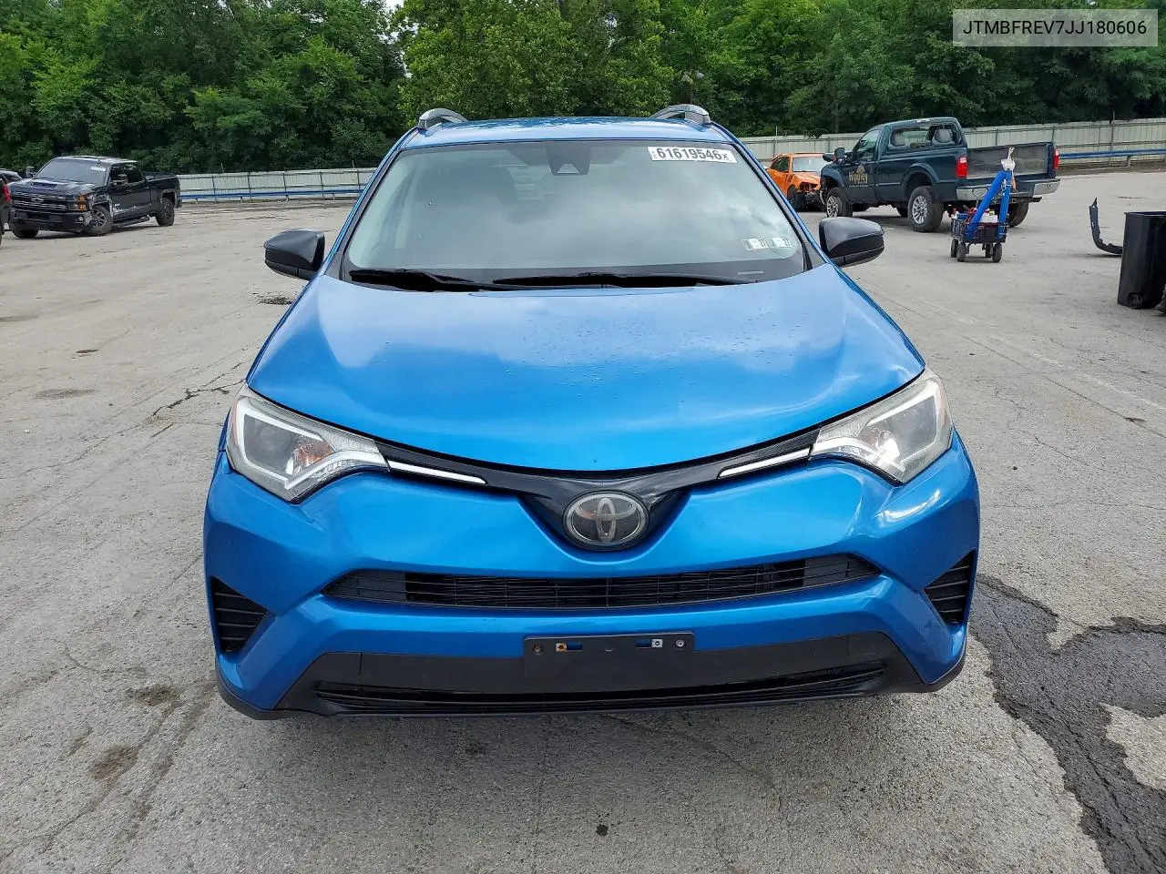 2018 Toyota Rav4 Le VIN: JTMBFREV7JJ180606 Lot: 61619546